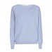 Xandres - ANISSA  29366-01-4311 - Licht blauwe trui met asymmetrisch ribdetail